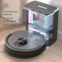 Wilfa Innobot RVC-B4LIN+ robotstøvsuger, gulvvask, 4000 PA, sort