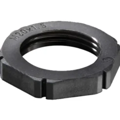 Wiska møtrik, M16x1,5, 5 mm, sort