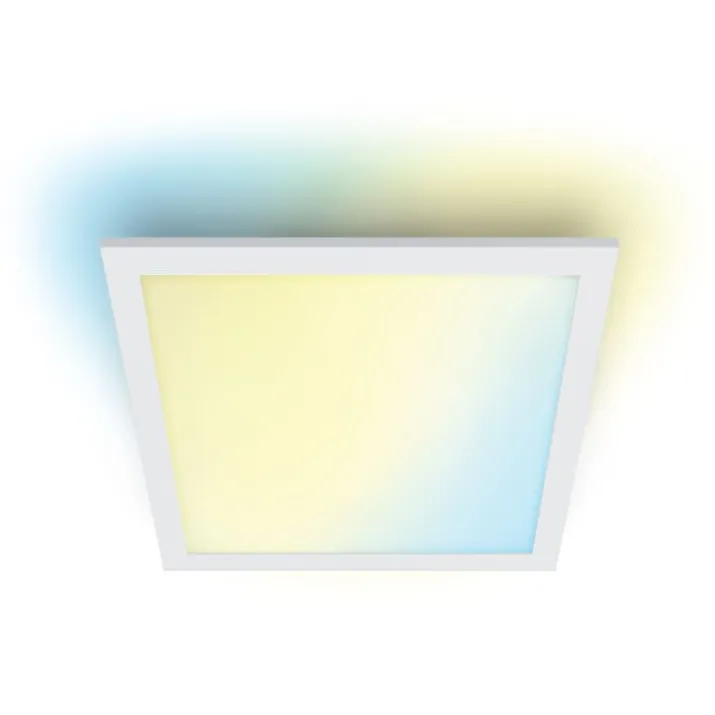 Wiz Superslim panel, justerbar hvid, hvid, 30x30 cm