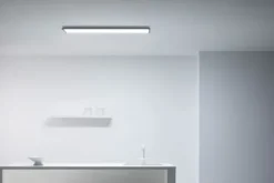 Wiz Superslim panel, justerbar hvid, sort, 120x30 cm
