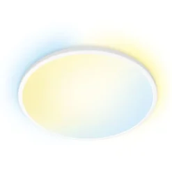 Wiz Superslim plafond, justerbar hvid, hvid, Ø24 cm
