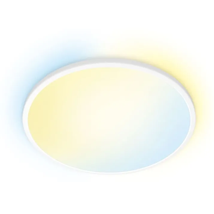 Wiz Superslim plafond, justerbar hvid, hvid, Ø29 cm