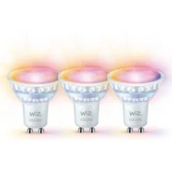 Wiz Wifi GU10 spotpære, farveskift, 2200K-6500K, 4,7W, 3-pak