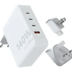 Xtorm GaN Ultra rejseoplader, USB-C/A, 140W, hvid