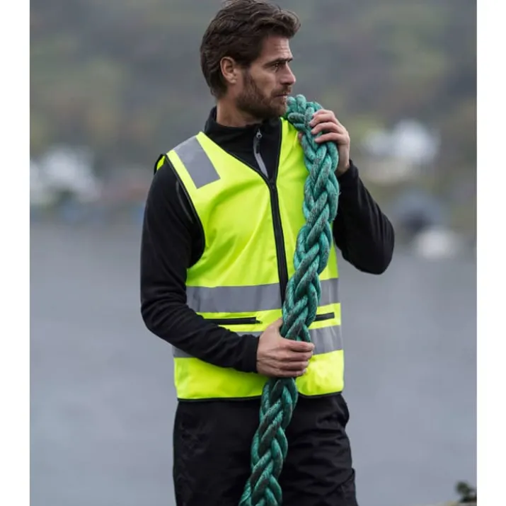 YOU Holmsund refleksvest, hi-vis gul, str. 3XL